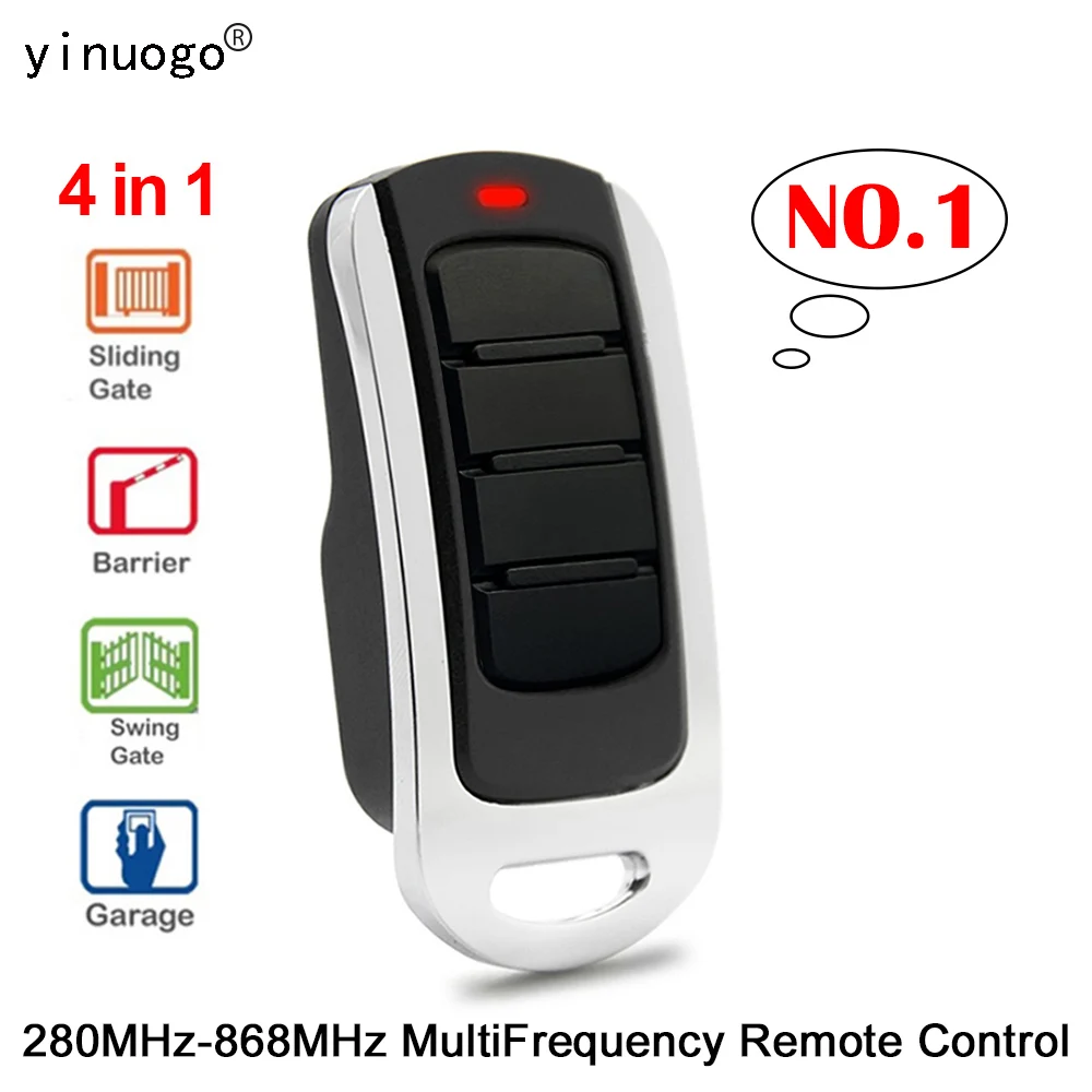 

Multifrequency 287MHz to 868MHz Garage Door Gate Remote Control Duplicator 433mhz Garage Door Opener Fixed Code and Rolling Code