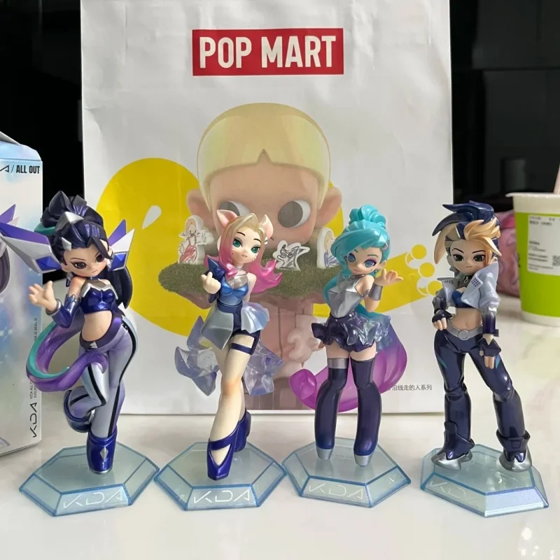 Фото POP MART Blind Box Mystery Box League Of Legends KDA All Out Series: Аниме-фигурки, украшения для рабочего стола, коллекционные подарки №5