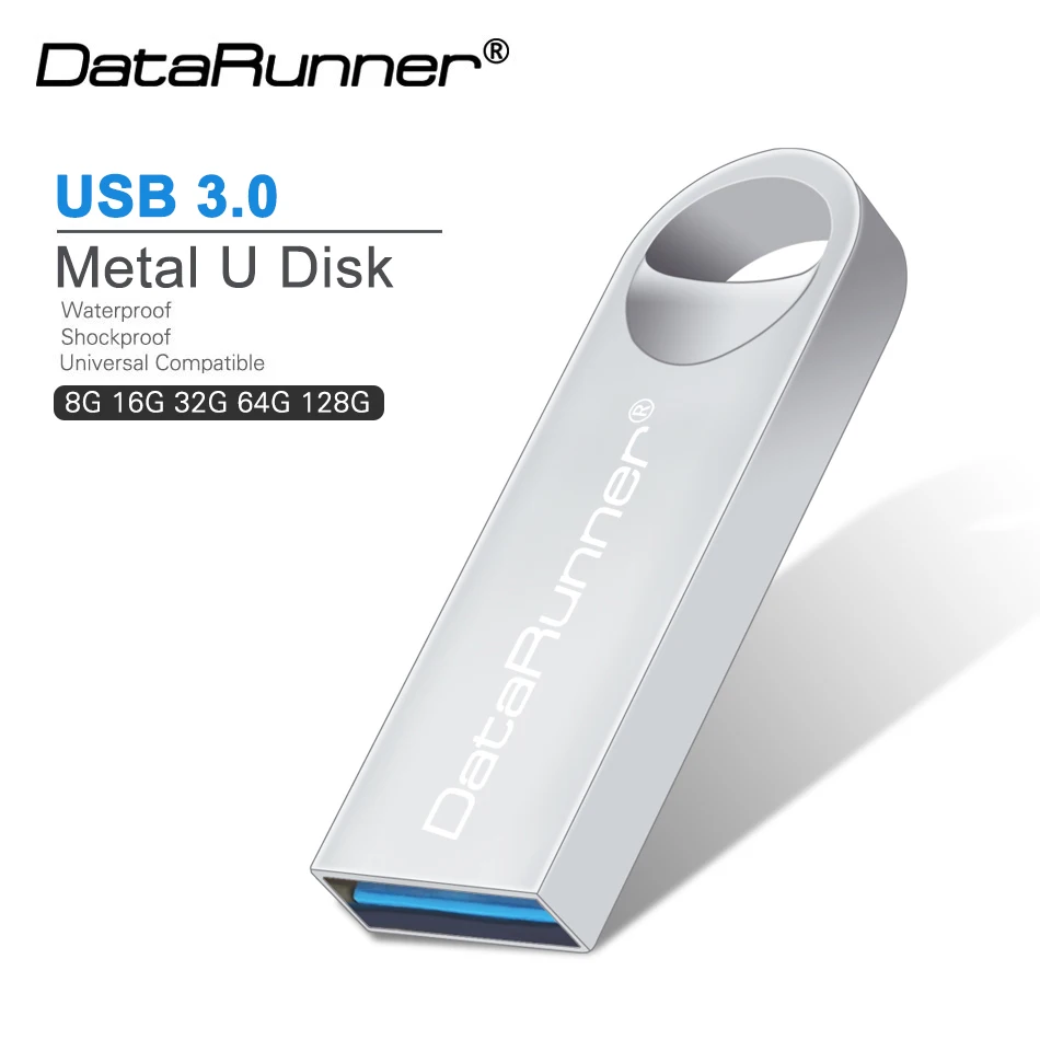 

Металлический USB флеш-накопитель DataRunner, USB-накопитель 3,0, 128 ГБ, флеш-накопитель 16 ГБ, 32 ГБ, 64 ГБ, флешка, флэш-накопитель, карта памяти