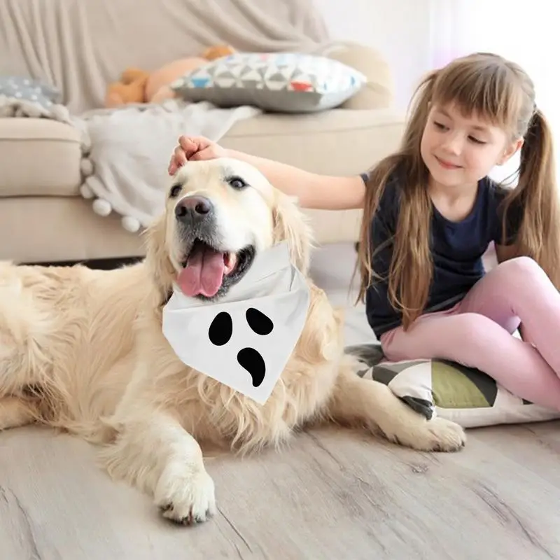 Забавный призрак товар для Хэллоуина забавная бандана треугольный шарф домашних