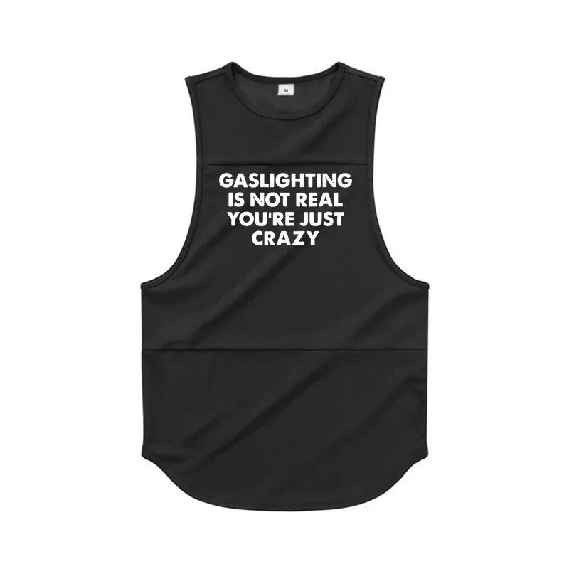 Майка мужская быстросохнущая из сетчатой ткани модная майка для тренировок в