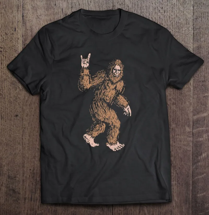 

Футболка Bigfoot рок-н-ролл Мужская, рубашка с символом рук спящего человека, беливей, унисекс, аниме
