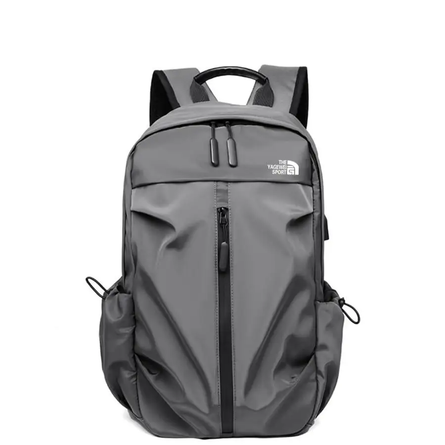

Men's Business Office Backpack Waterproof Travel Laptop USB Backpacks Oxford Blue Solid Lightweight Laptop Student Bag 2023