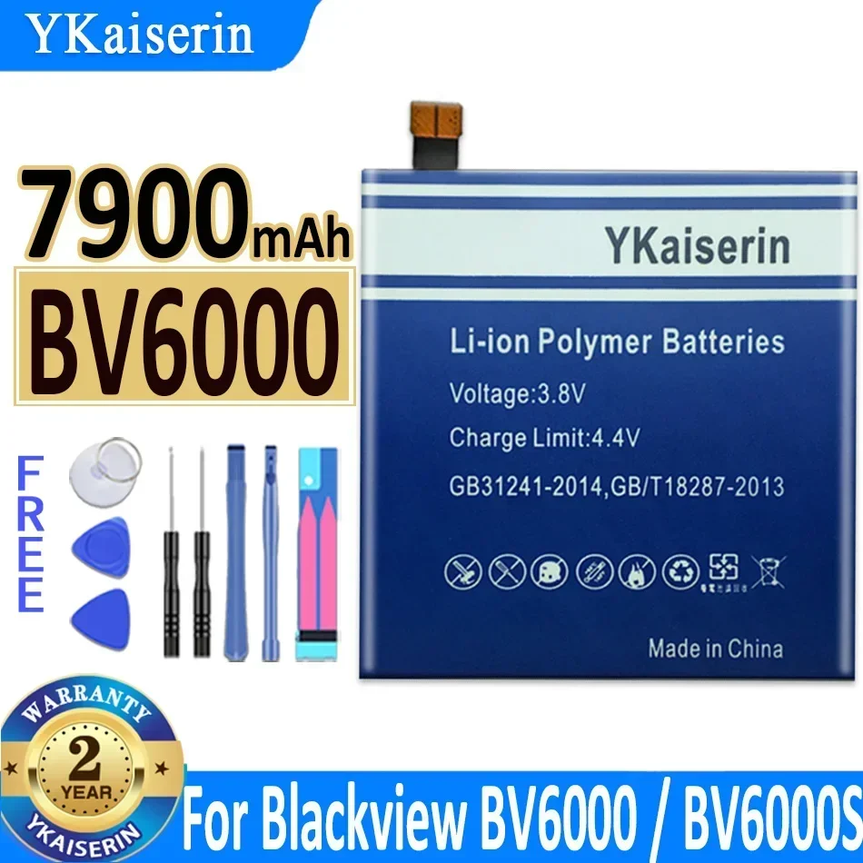 Аккумулятор YKaiserin для Blackview BV6000S BV7000 BV8000 BV9000 BV9500 Pro Batteria