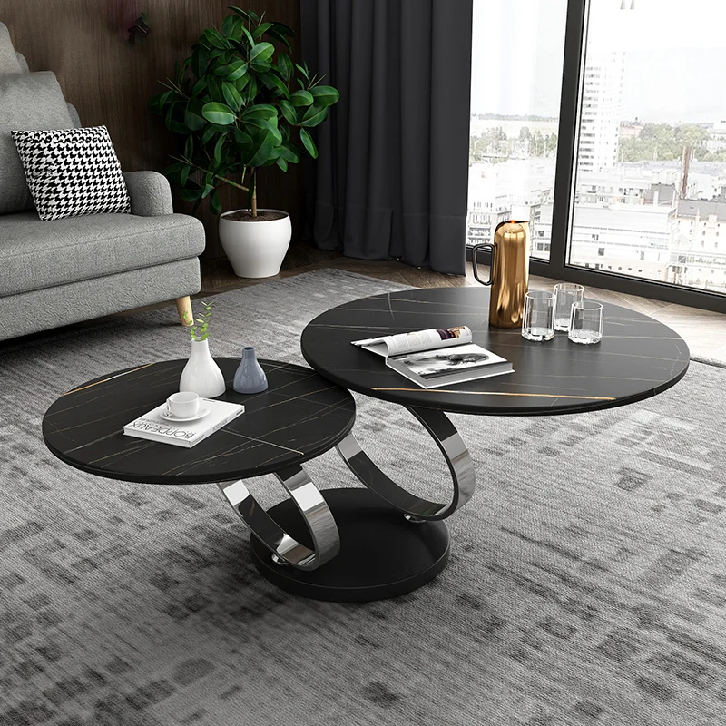 

Dinning Coffee Table Books Dressing Flower Vanity Black Coffee Table Laptop Bedroom Stolik Kawowy Balcony Furniture XF5XP