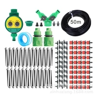 50m 5m diy drip irrigation system automatic watering garden hose micro drip watering kits with adjustable drippers