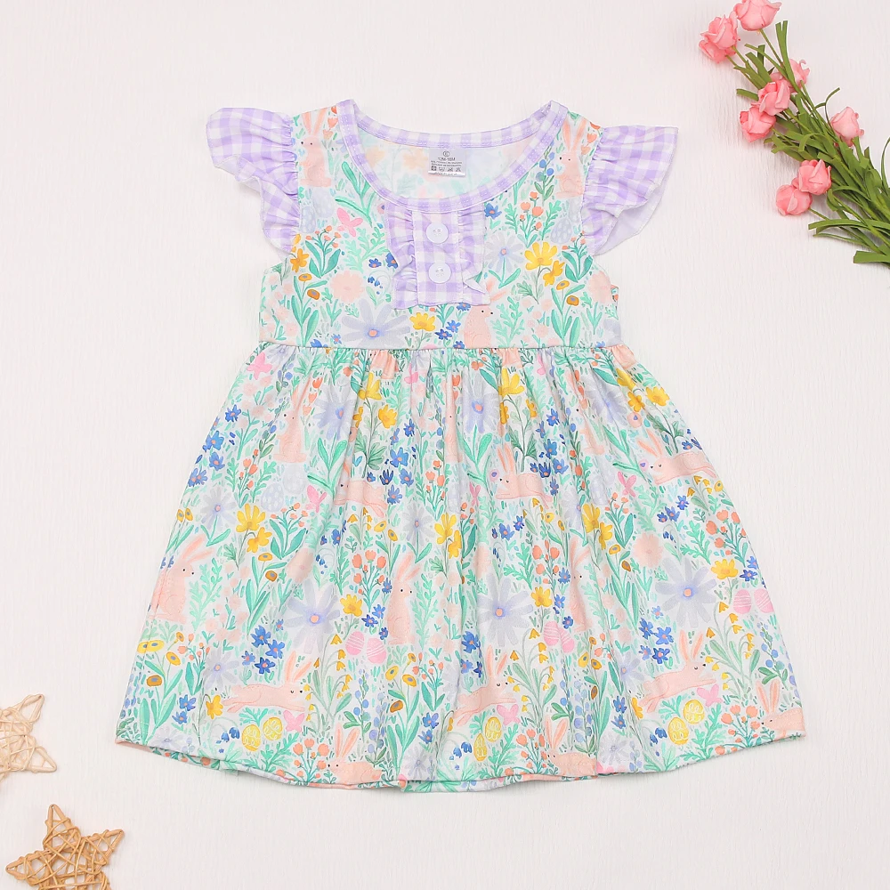 

New Arriving Toddler Petticoat Baby Girls Clothes Dress 1-8T Bebes Sleeveless Outfits Purple Bodysuit Princess Flower Skirt