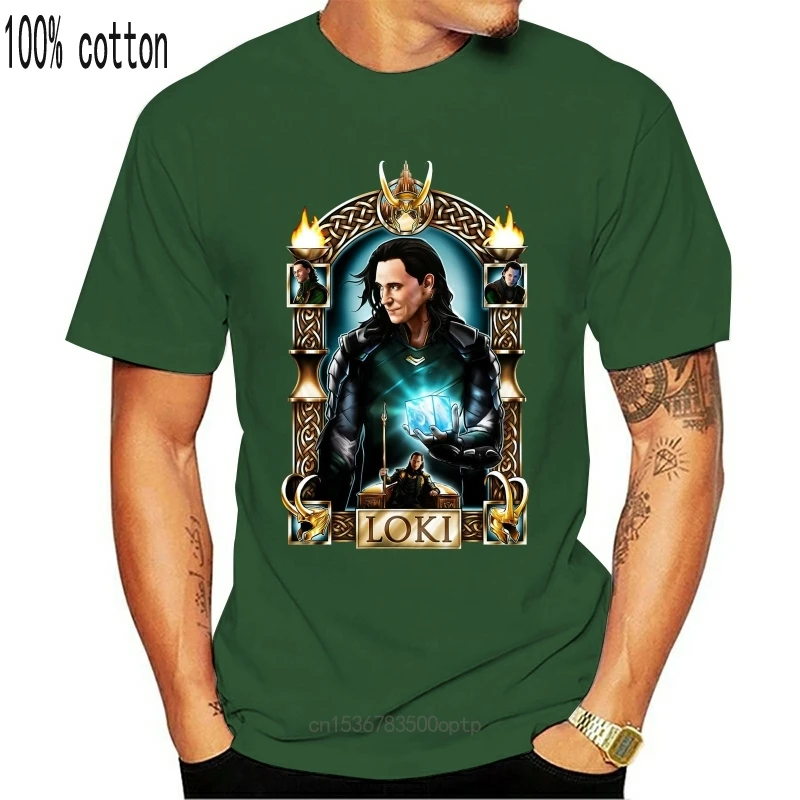 

Loki-camiseta negra для hombre, camisetas, S-3XL