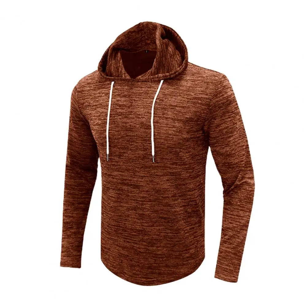 

Autumn Sweatshirt Long Sleeve Streetwear Solid Color Firm Stitching Pure Color Autumn Hoodie Men Hoodie for Home