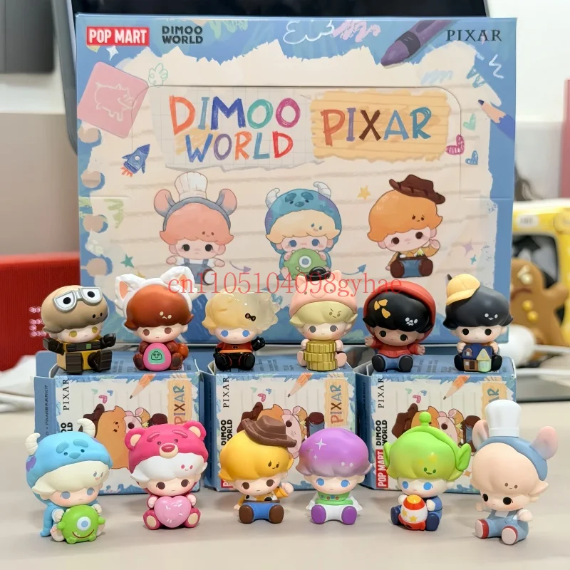 Фото Коллекционная мини-фигурка Pop Mart Dimoo World Pixar Series Pop Bean: милый настольный декор, трендовая игрушка для коллекционеров (слепая коробка) №4