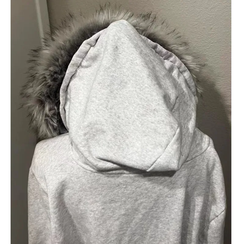 Уличная одежда из меха хлопковое пальто с буквенным принтом верхняя в