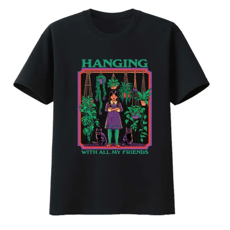 

Hanging with All Mu Friends Cotton T-shirts The Weeknd Y2k T-shirt Men's Tech O-neck Kpop Camisetas Print Summer Casual Creative