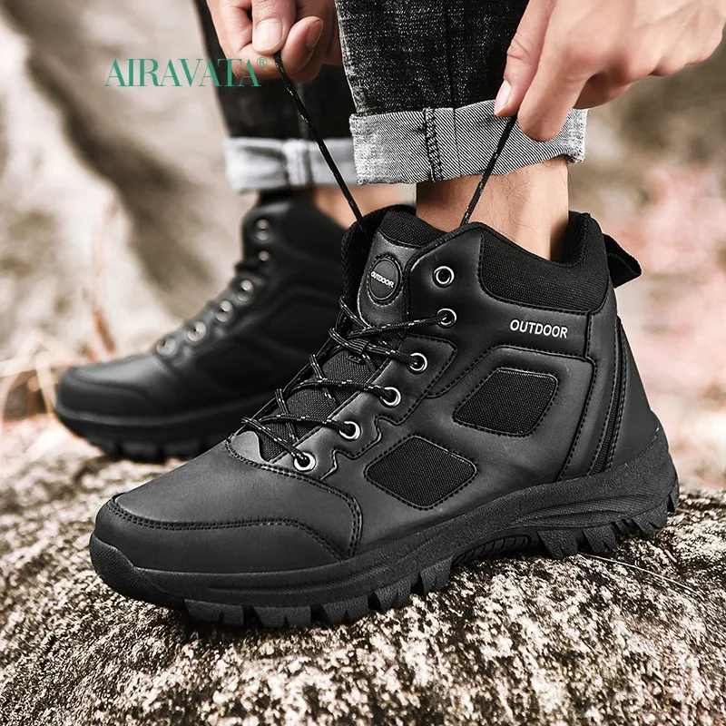 Winter Men Boots Military Special Force Tactical Desert Boots Outdoor Non Slip Hiking Ankle Boots Big Size 39-49