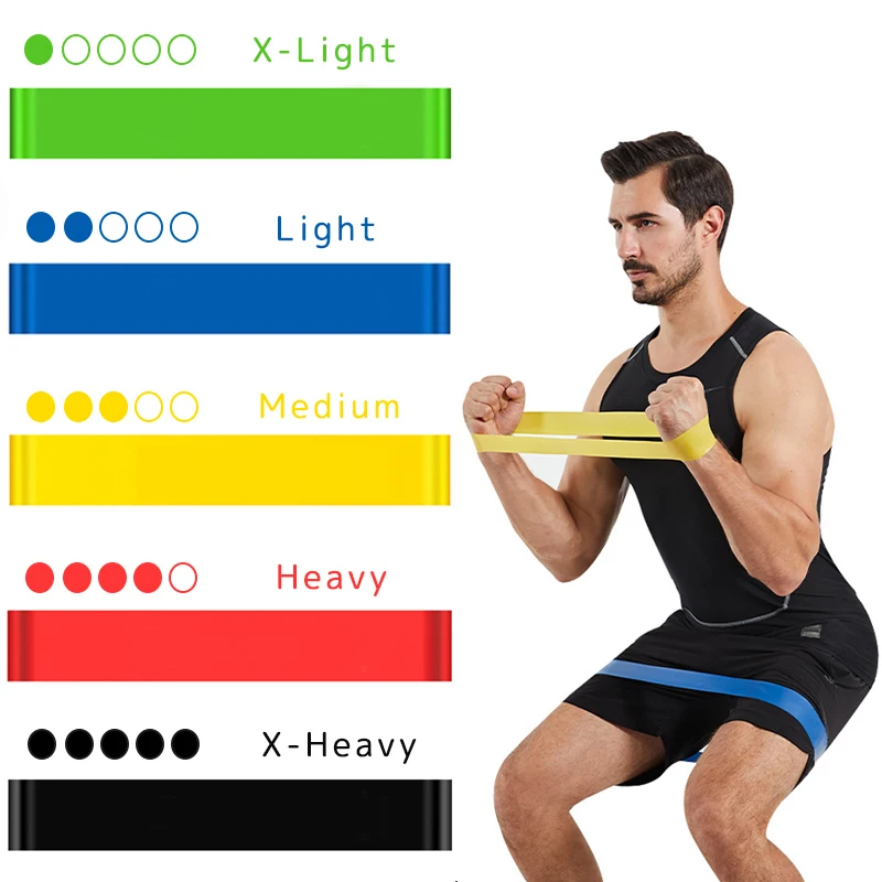 

Fitness Resistance Bands Set Yoga Elastic Rubber Bands Home Gym Bodybuilding Men Women Strength Training Exercise Workout Bands