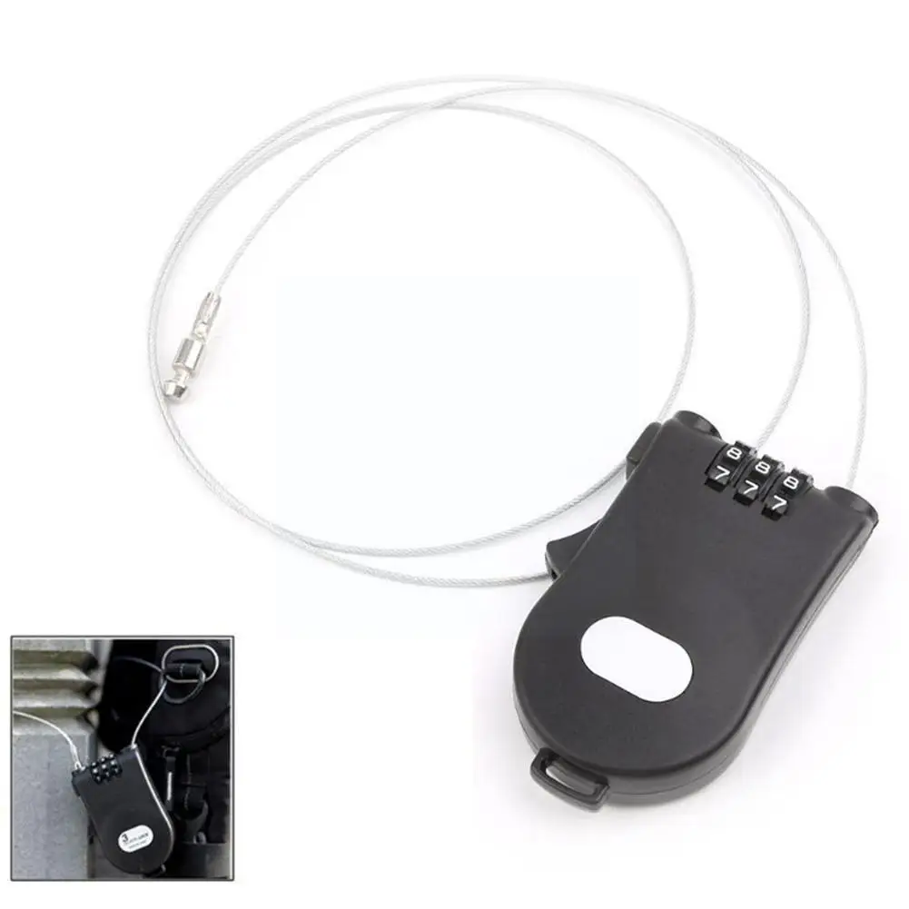 Retractable Steel Cable-black Keep Mtb Lo P7p5