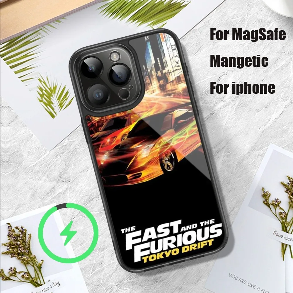 Чехол для телефона F-Форсаж фильм iPhone 11 12 13 14 15 Pro Max Plus Mini Magsafe Магнитный чехол