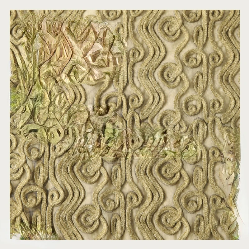 

Starry Hollow Mesh Embroidered Texture Fabric Designer Fabric C- g6062 embroidery fabric