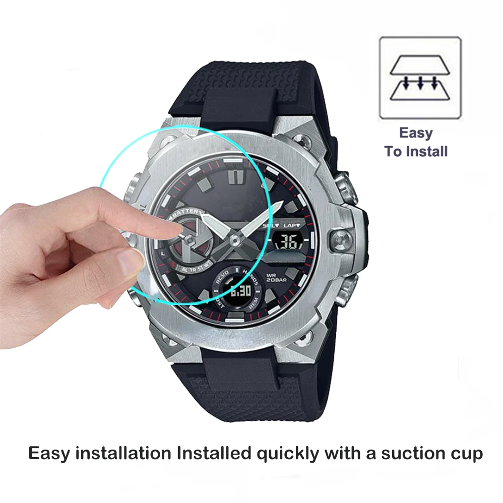 2Pcs HD Clear Screen Protector Film Glass For Casio G-SHOCK GSTB400 GST-B400D GST-B400BD GST-B400 GST-B400AD 2.5D Tempered - купить по