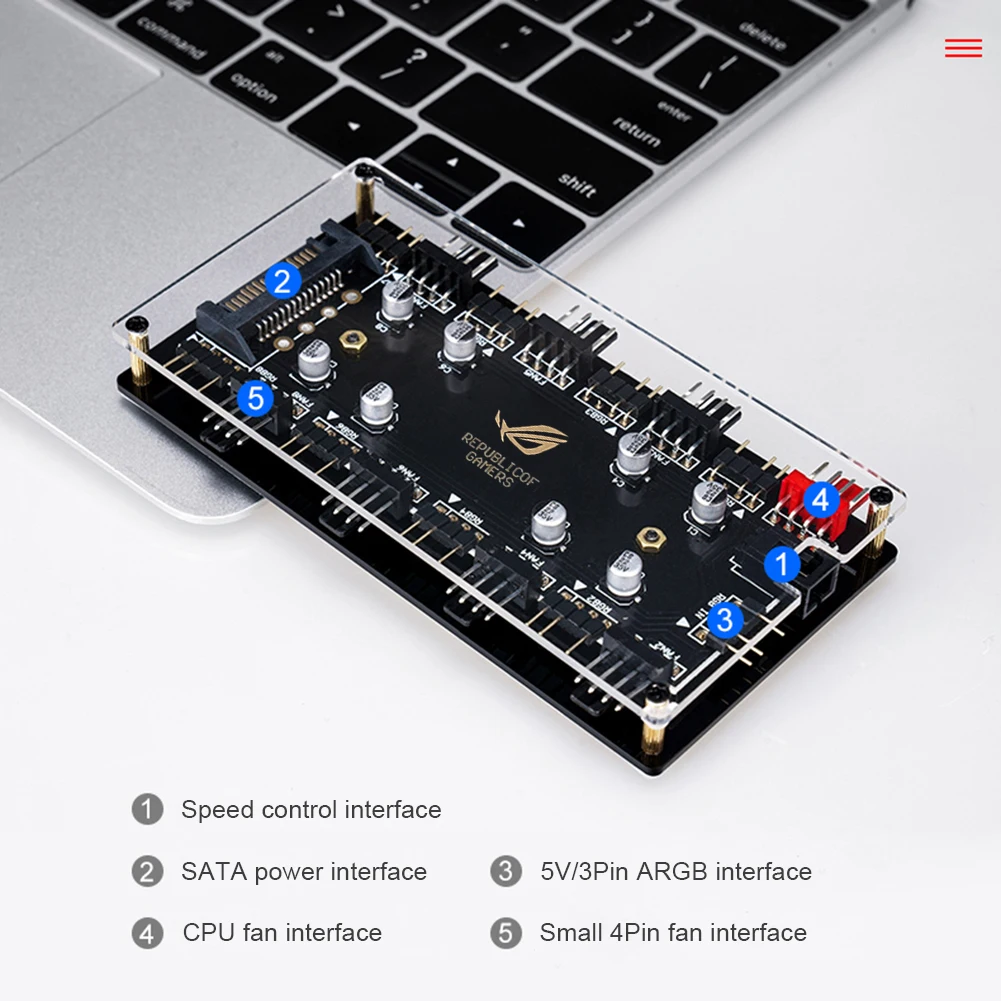 RGB хаб PWM регулировка температуры с удлинителем RGB/ARGB небольшой кабель управления