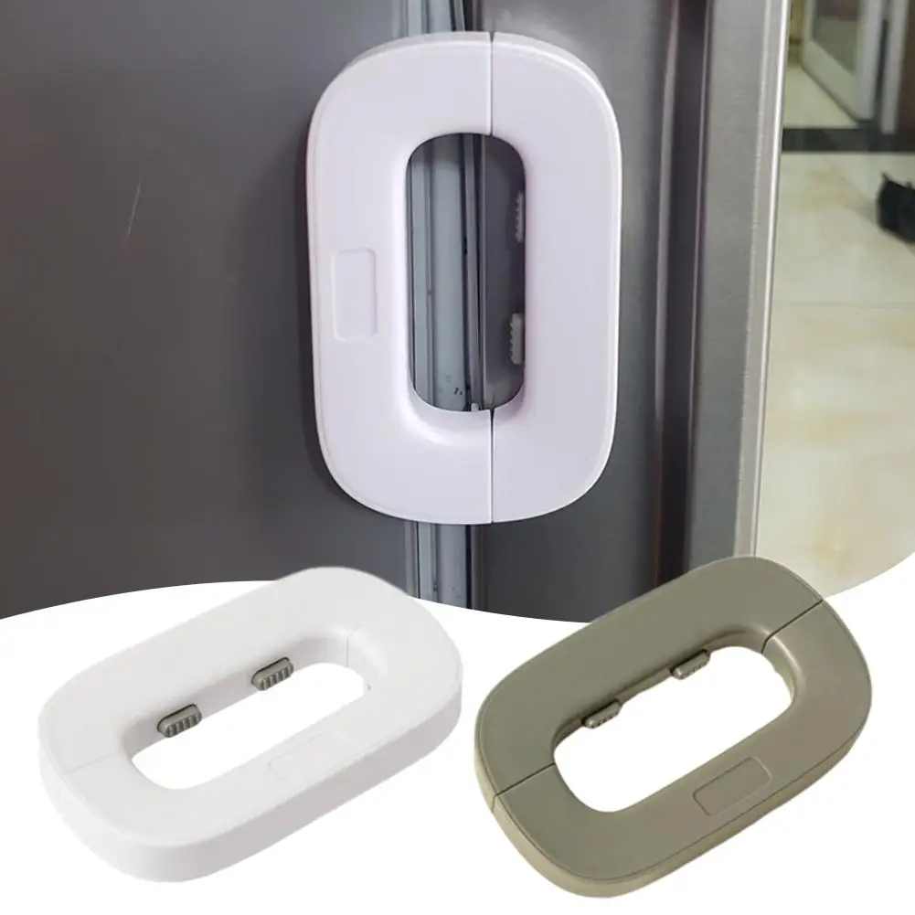 

Household Refrigerator Lock Freezer Door Lock Toddler Cabinet Anti-pinching Baby Children's Lock Safety Safety Accessories V0A5