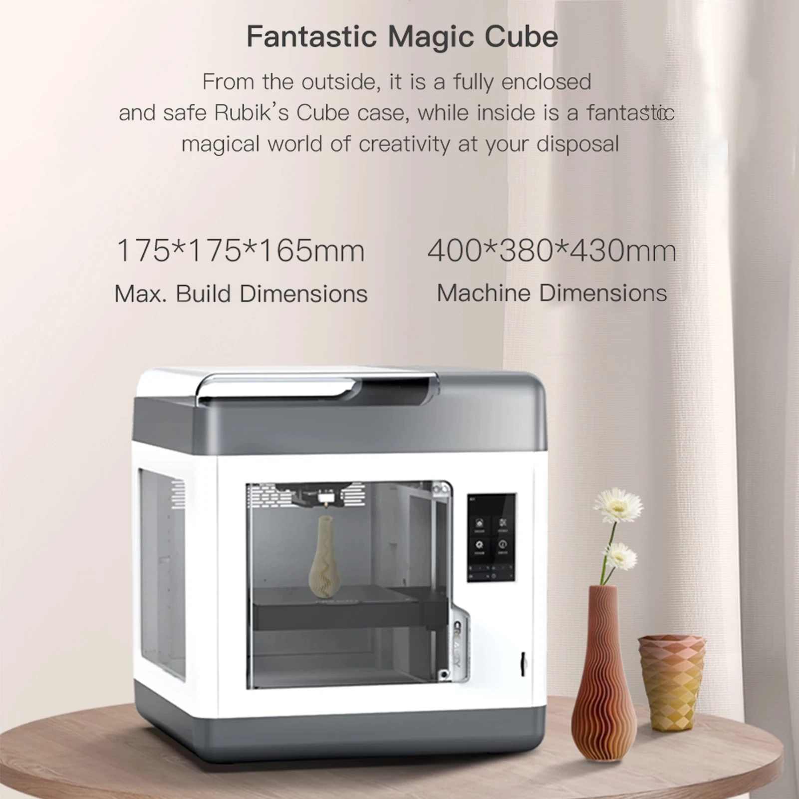 

Creality Sermoon V1 3D Printer Direct Drive Fully Enclosed Chassis Silent Print Remote Printing Monitoring Automatic Feed