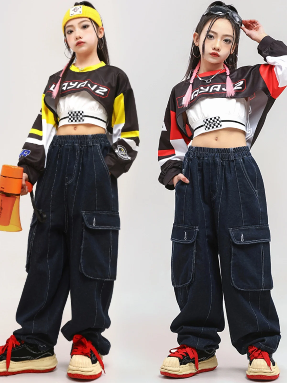 Детский стиль хип-хоп раньше мужские и женские джазовые танцевальные костюмы