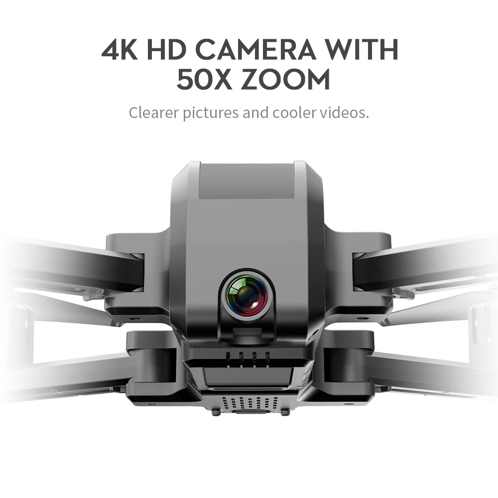 Радиоуправляемый квадрокоптер KF607 с широкоугольной HD-камерой 1080P 4K 120 градусов со