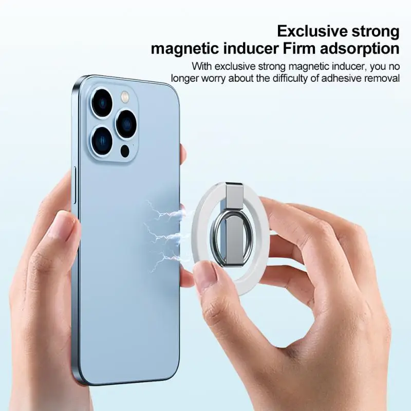 

Mobile Phone Holder Magnetic Ring Buckle New Metal Ring Bracket New Mobile Phone Ring Buckle Desktop Bracket Universal Holder