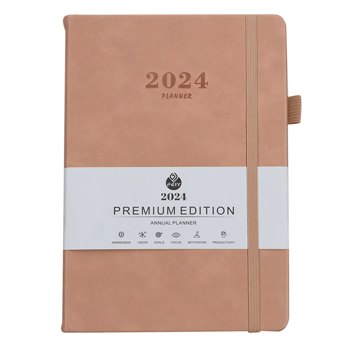 

2024 Diary A5 Diary Week to View A5 Daily Planner Notebook for Office Christmas Gift Diary for 2024 Pink