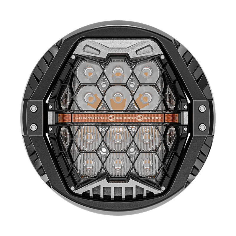

Универсальная 5,75-дюймовая светодиодная фара 12 В 5 3/4 "светодиодная DRL мотоциклетная фара для Harley Sportster Dyna Iron 883 Triumph Lamp