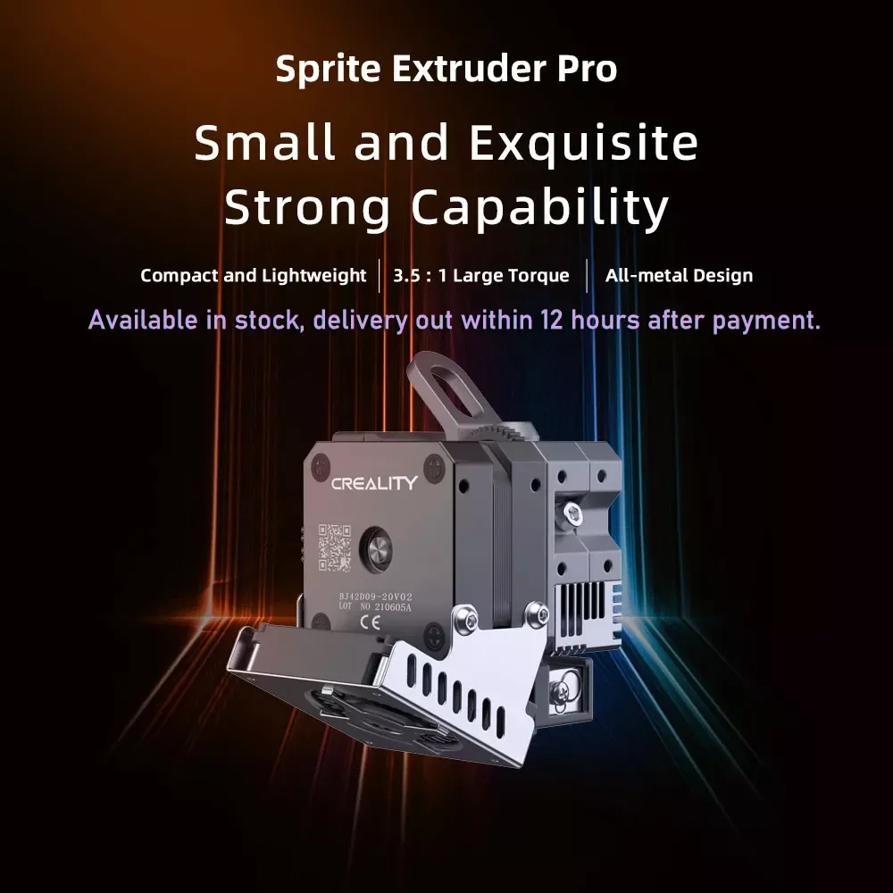 

Экструдер Creality Sprite Pro полностью металлический с двумя зубчатыми редукторами 3,5: 1