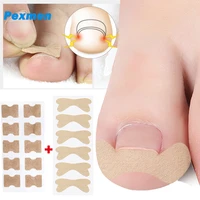 pexmen 16pcs2sheets ingrown toenail correction sticker adhesive toenail patch elastic nail treatment corrector foot care tool