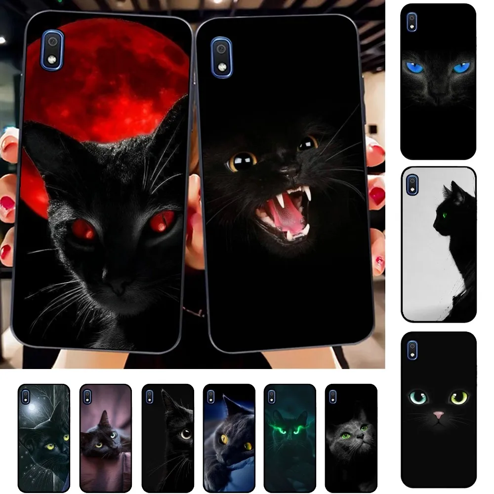 

Black Cat Staring Eye On Phone Case For Samsung A 10 11 12 13 20 21 22 30 31 32 40 51 52 53 70 71 72 73 91 13 shell