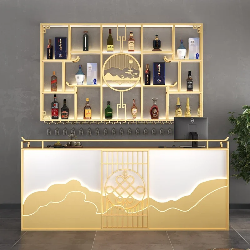 Полки для напитков пивной бар шкаф вина кофе угловая витрина открытые шкафы