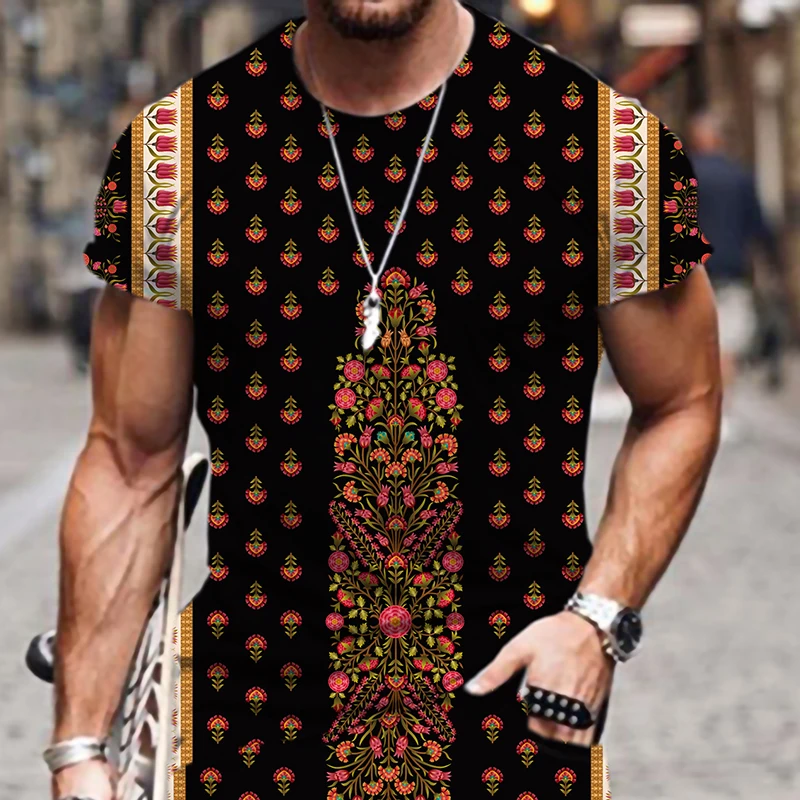 

Men's T-shirts Comfortable Persian Pattern 3D Printed Streetwear Swimming Oversized Man Shorts Funny Cool Summer Loose Fashion
