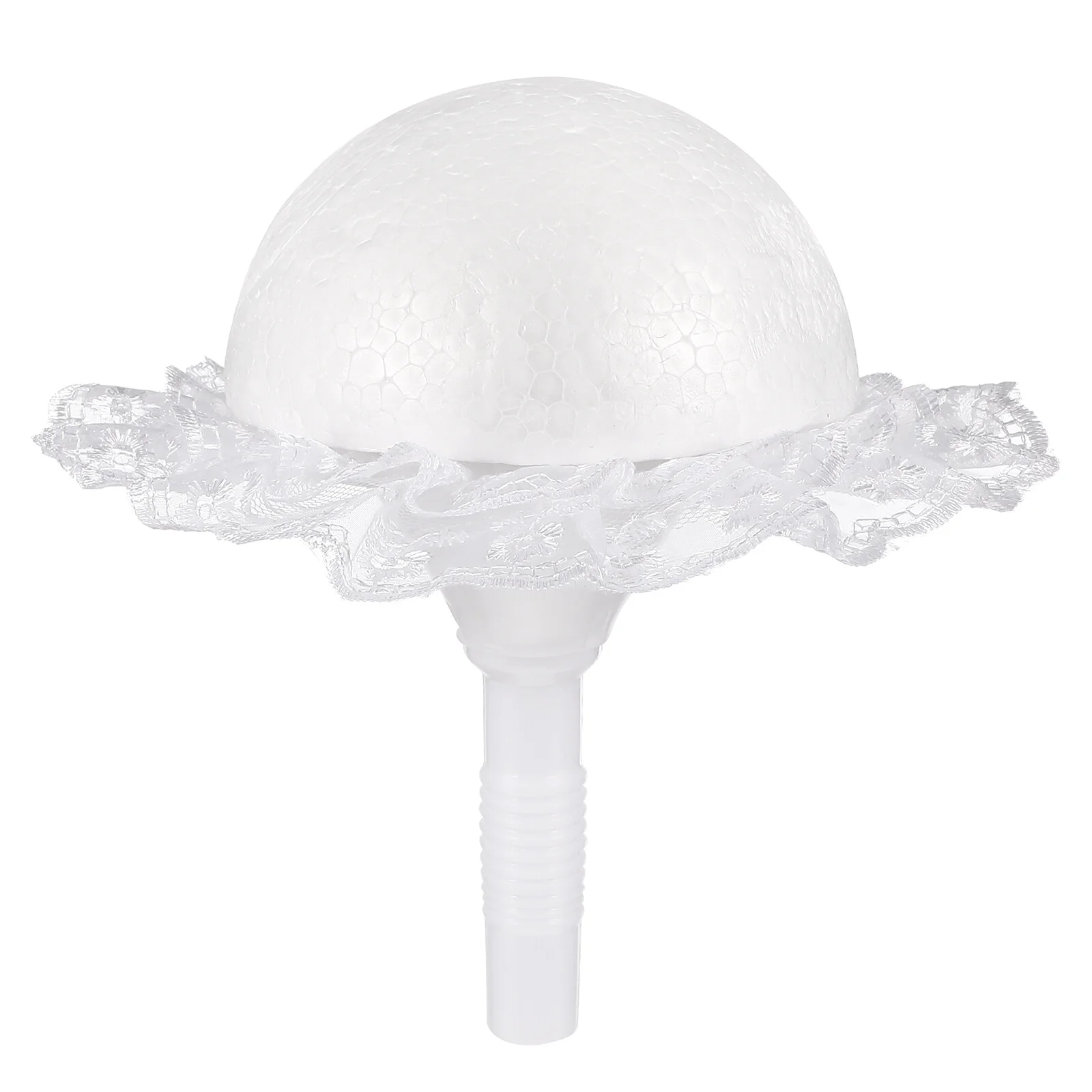 

Crafting Supplies Wedding White Lace Trimation Holder Table Bouquets Prop Handheld Flowers