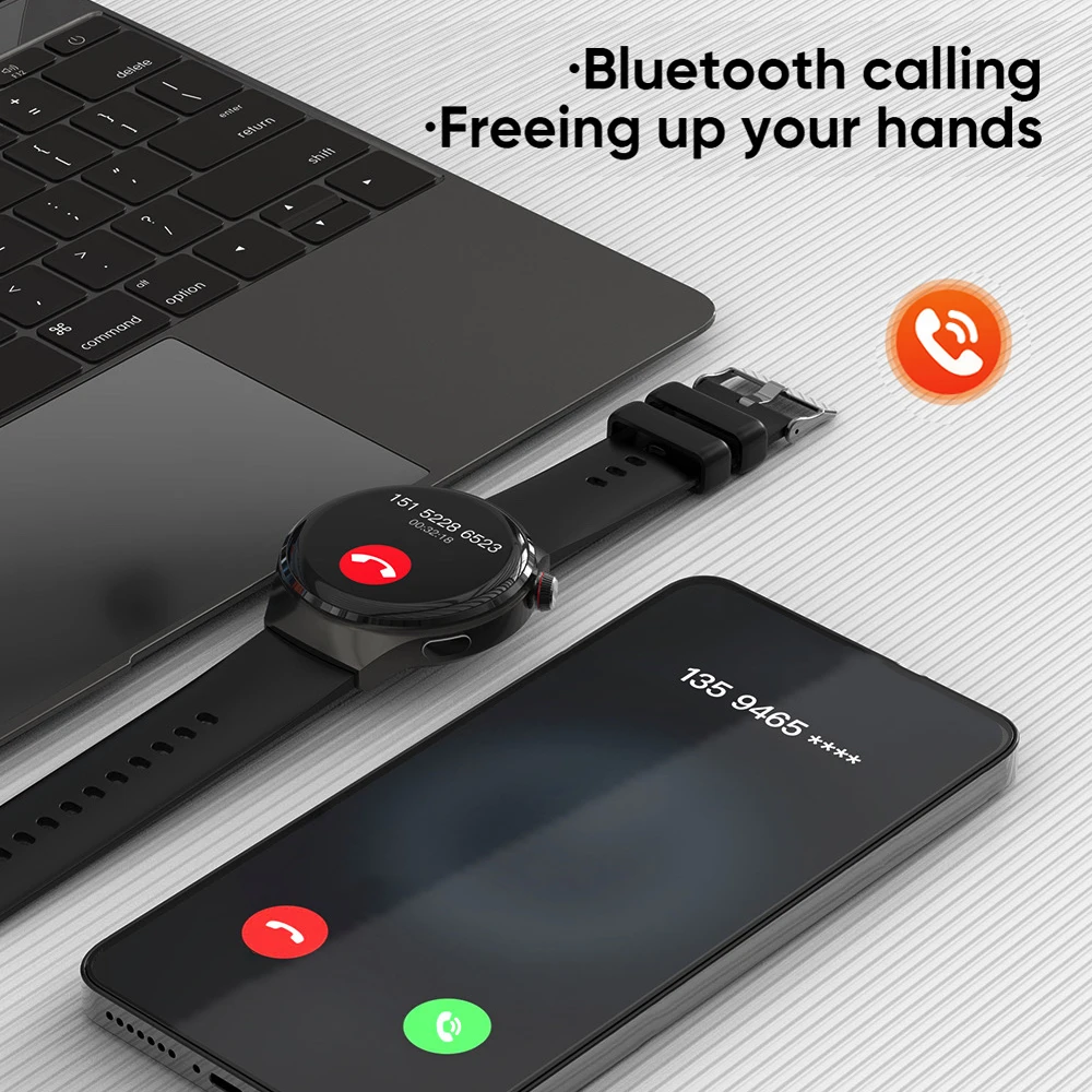 AMOLED-экран Bluetooth-вызов спортивные умные часы для фитнеса NFC мониторинг сердечного