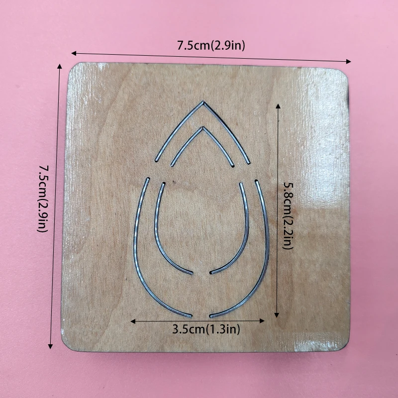 

Drop Earring Wooden Cutting Dies Compatible with Most Machines