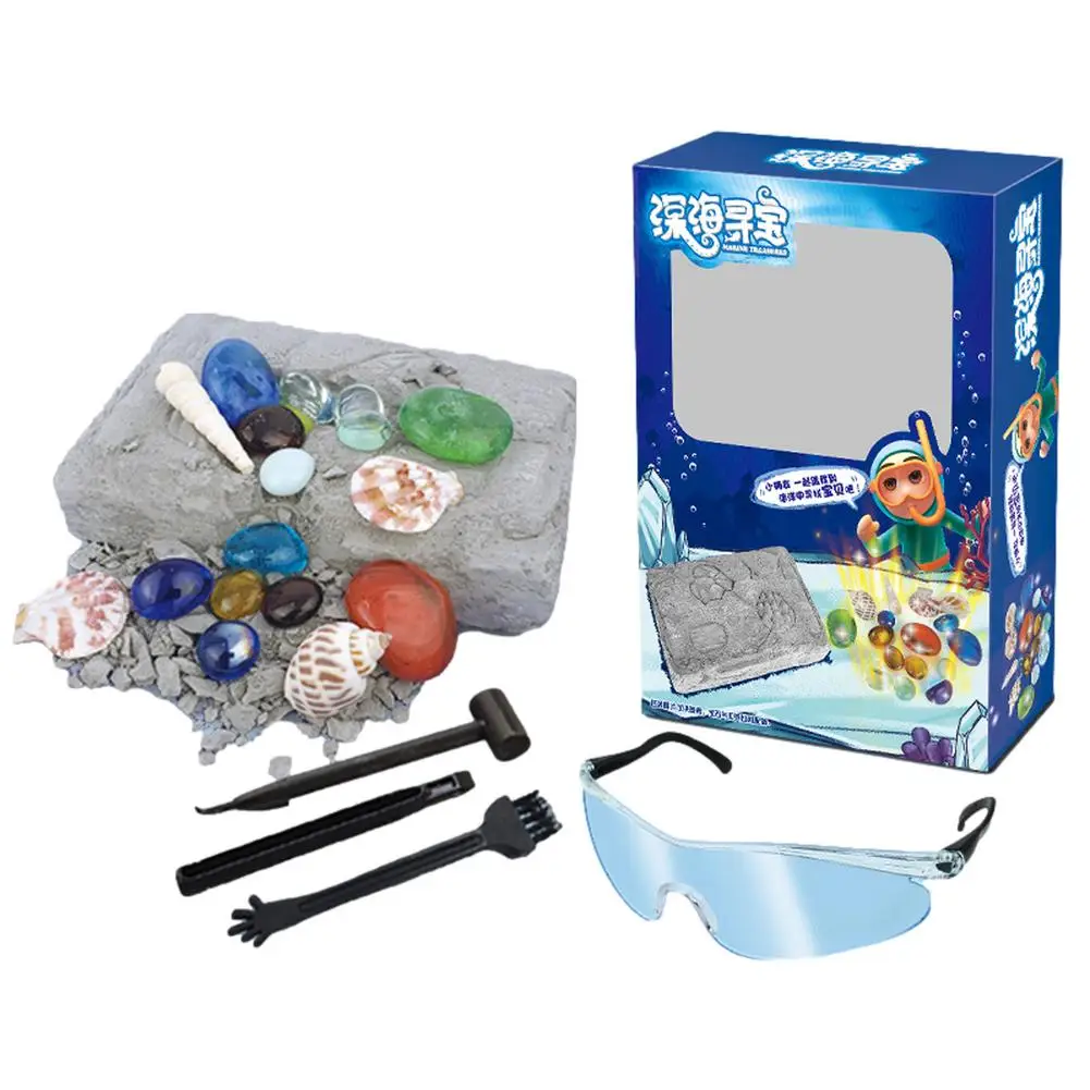 

Mining Toys Mining Crystal Gems Pirate Treasure Archaeology Dig-out Mineral Mine Toy For Boys Girl Technology Education Toy Gift