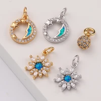 snowflake jewelry charms for jewelry making cute moon star charm pendant charms for earrings necklace bracelet make gold copper