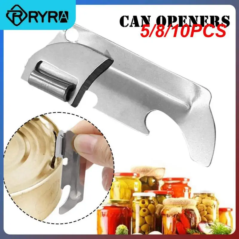 

5/8/10PCS Multi-function Easy To Carry Stainless Steel Mini Openers High Quality Can Opener Folding Mini Opener Hot Wholesale