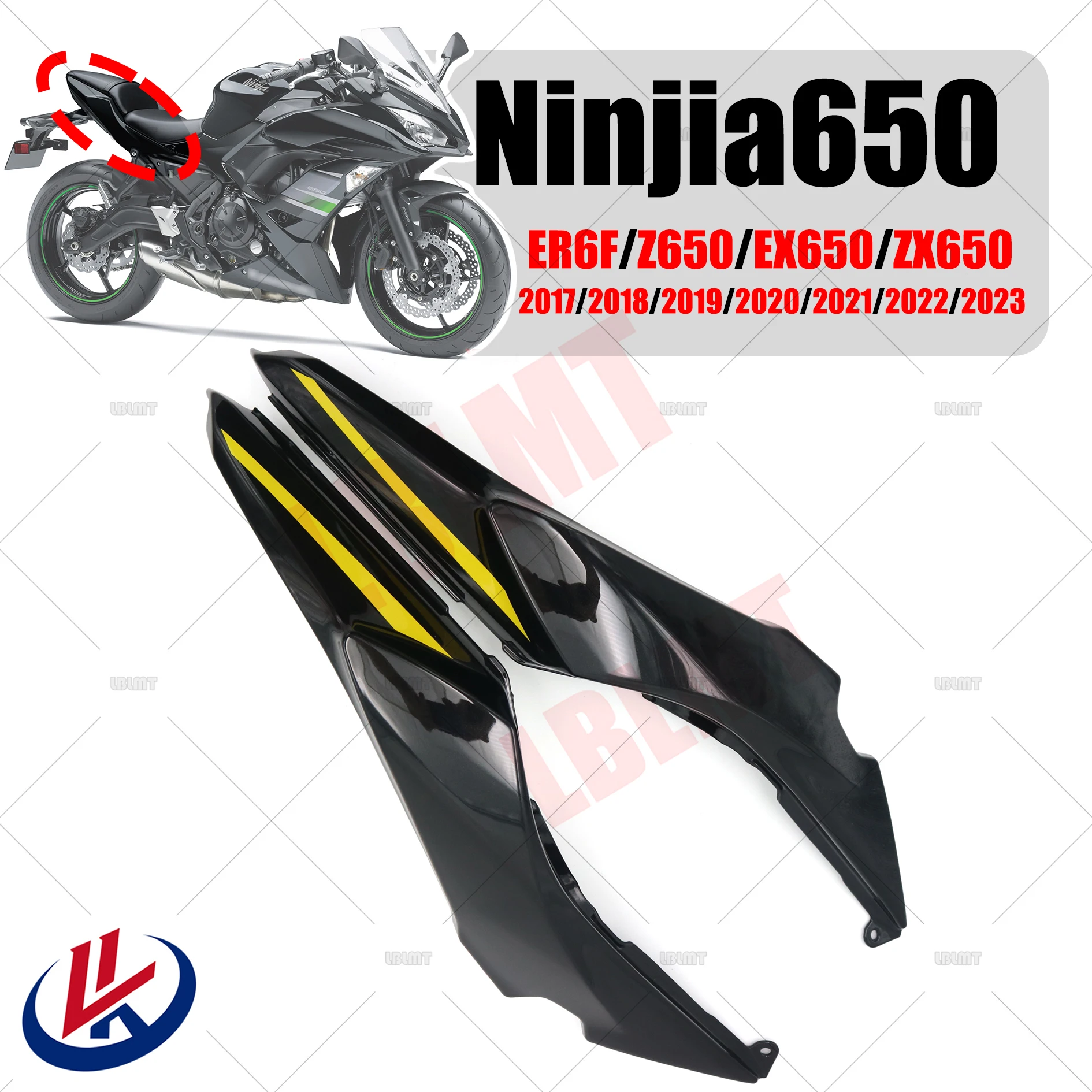 

For Kawasaki 650 Ninja650 Ninjia650 ER6F Z650 ZX650 EX650 2017 2018 2019 2020 2021 2022 2023 ABS injection molding tail fairing