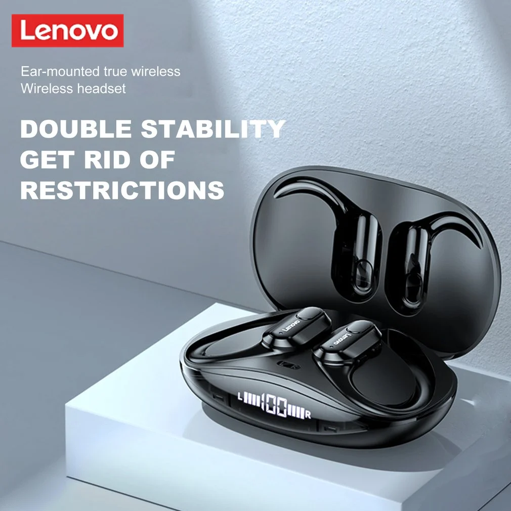 

Lenovo XT80 Bluetooth 5.3 Earphones True Wireless Headphones with Mic Button Control Noise Reduction Waterproof Earhooks Headset