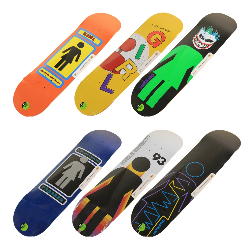Skateboard factory wholesale GIRL deck US imports high elast