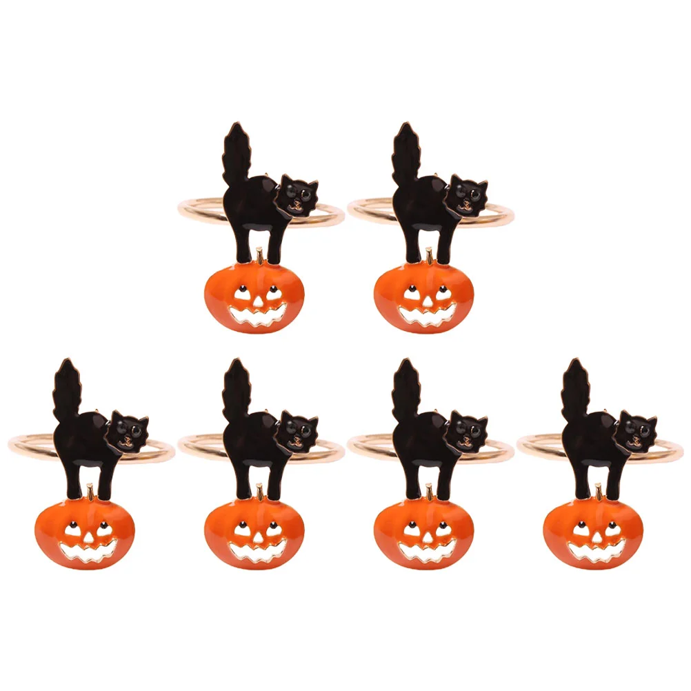

Creative Napkin Holders Reusable Rings Dinning Table Ornaments Halloween Garland