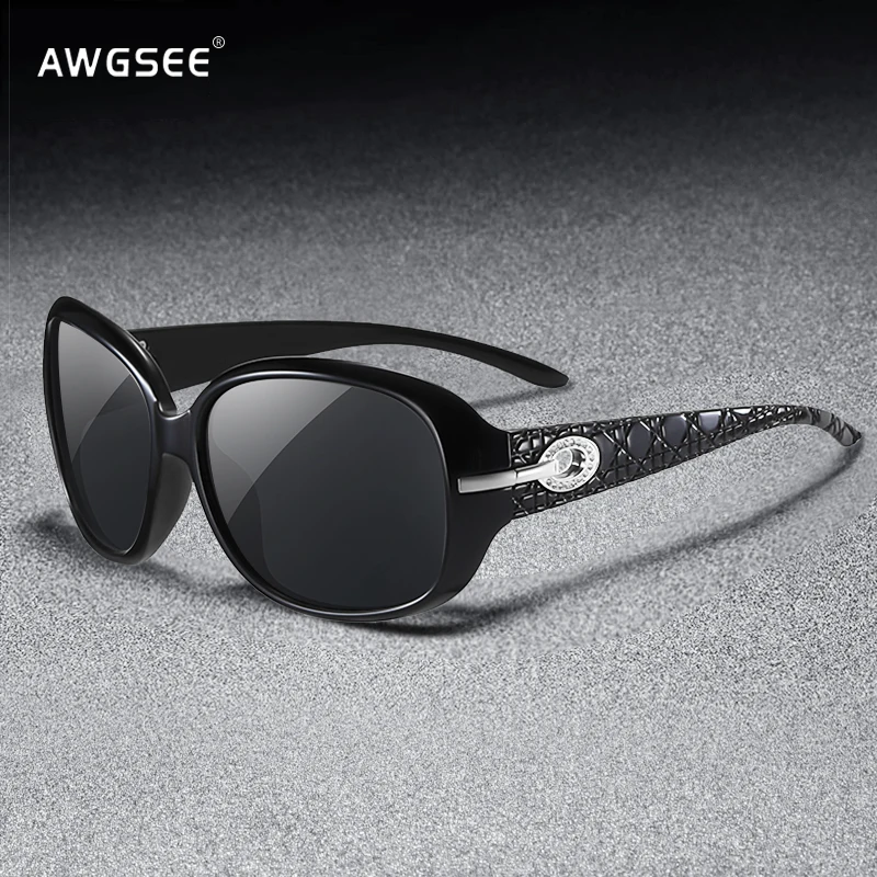 

New Luxury Oversized Sunglasses Women Oval Polarized Shades Lens Diamond Fashion Black Sunglasses Designer Wholesale UV400 2012