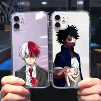 my hero academia anime katsuki and kacchan phone case transparent soft for iphone 12 11 13 7 8 6 s plus x xs xr pro max mini