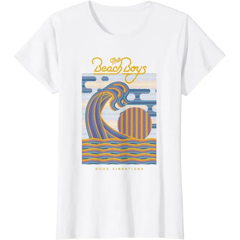 Футболка мужская с надписью The Beach хлопковая Повседневная тенниска хорошими