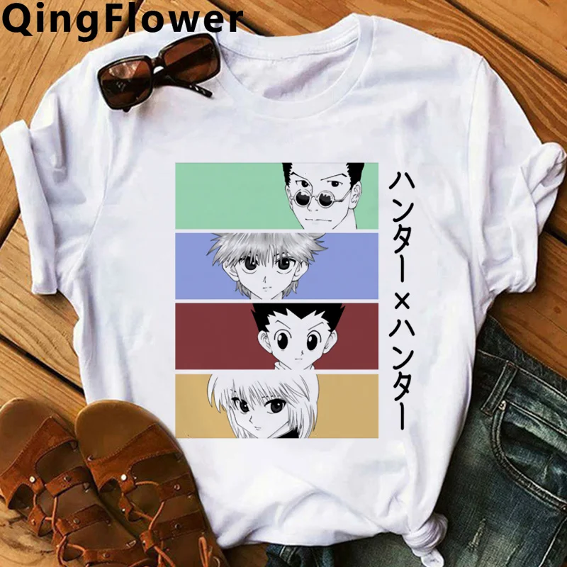 

Футболка Hunter x Hunter Killua juютсу Kaisen Gojo Satoru Мужская эстетика ulzzang парные Графические футболки kawaii