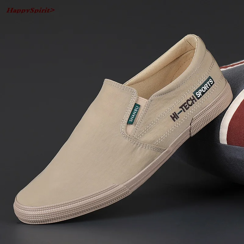 

Spring Summer Men Casual Shoes Canvas Fabric Male Shallow Loafers Comfortable Breathable Light Unisex High Qualitity Shoes